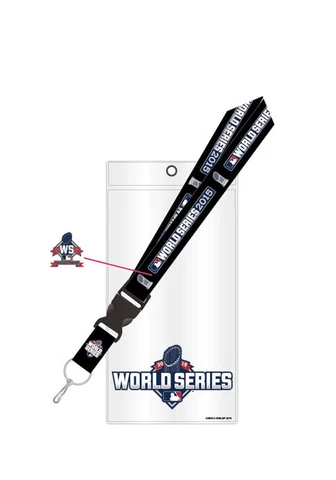 New York Mets Kansas City Royals 2015 World Series Lanyard Ticket Holder Pin Set Cover