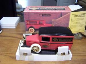 Harley Davidson Die Cast 1931 Ford A Panel Delivery Bank Limited Edition NOS MIB