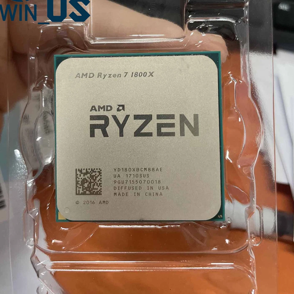 AMD Ryzen 7 1800X R7 1800X 3.6 GHz 8-Core Socket AM4 95W CPU processor - Image 1 of 1