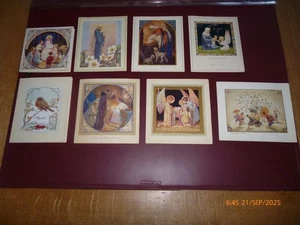 MARGARET W. TARRANT 8 x VINTAGE/COLLECTABLE CHRISTMAS CARDS MEDICI WRITTEN IN/ON - Picture 1 of 11