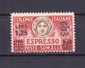 FRANCOBOLLI Italia Colonie Somalia 1927 Espresso 1,25 Lire su 30 b. MNH SAS7 - Picture 1 of 1