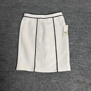 Calvin Klein Skirt Womens 4P Petite Black Trim Suit Office Classic T0SSU21B - Picture 1 of 18