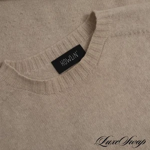 #1 MENSWEAR Howlin Scotland Baby Alpaca Blend Oatmeal Fawn Raglan Sweater XS NR - Imagen 1 de 7