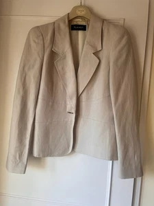 Planet Cream Beige Linen Mix Blazer Size 10 - Picture 1 of 7