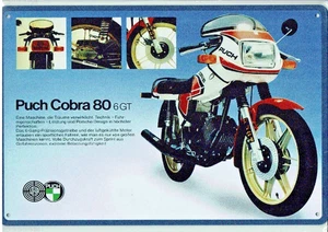 Puch Cobra Tolle Deko Garage Schild Werkstatt Motorrad Moped  Retro  06 - Picture 1 of 1
