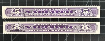 US Revenue - Narcotic - SC# RJA62B & RJA64B - MNH - Premium Item - SCV - $100.00 - Image 1 of 2