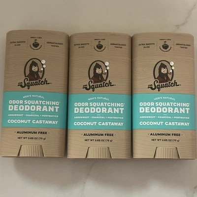 Dr Squatch-(Coconut Castaway) 2.65 Each Stick 3pac - Image 1 of 2