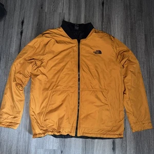 The North Face Giubbotto Bomber Uomo Reversibile Trapuntato Nero/Marrone Arancione X-LARGE - Foto 1 di 10