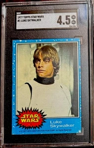 1977 Topps Star Wars Luke Skywalker novato #1 SGC VG-EX+ 4,5 - Imagen 1 de 2