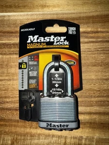 Master Lock Padlock Magnum M5XKADLF Laminated Steel Lock 1-1/2" x 15/16" NEW - Picture 1 of 4