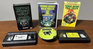 1990s TMNT Movie Lot- VHS Video Tapes And DVD- Teenage Mutant Ninja Turtles - Picture 1 of 8