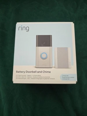 Ring Video Doorbell + Chime MTK Smart Doorbell Two-Way Audio Nickel - Image 1 of 4