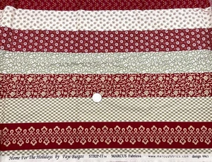 HOME FOR THE HOLIDAYS #0963 Faye Burgos Marcus Fabrics - Strip-It - 3/4 yd - Picture 1 of 2