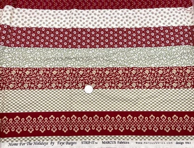 HOME FOR THE HOLIDAYS #0963 Faye Burgos Marcus Fabrics - Strip-It - 3/4 yd - Image 1 of 2
