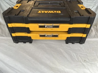 DeWalt DWST1-70706 TSTAK Tool Storage Box with 2x Shallow Drawers - Image 1 of 4