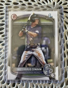 Charlie Condon  2025 Bowman 1st Paper Prospect Colorado Rockies - Picture 1 of 1