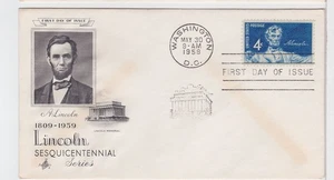 TurtlesTradingPost- Abraham Lincoln #1116 1959 Artcraft FDC - Picture 1 of 1
