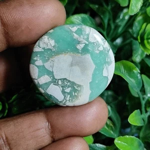 Natural Green Variscite gemstone Cabochon Loose For Jewelry 48 Cts ME-14018 - Picture 1 of 5
