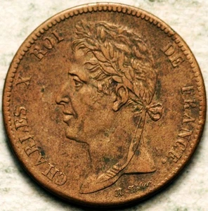 1825 -A FRENCH COLONIES (GUIANA SENEGAL) FRANCE 5 CENTIMES XF+/AU - Picture 1 of 2