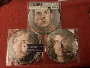 THE KILLERS PICTURE DISC X 3 DUSTLAND SPACEMAN HUMAN MINT UNPLAYED 7" VINYL - Picture 1 of 10