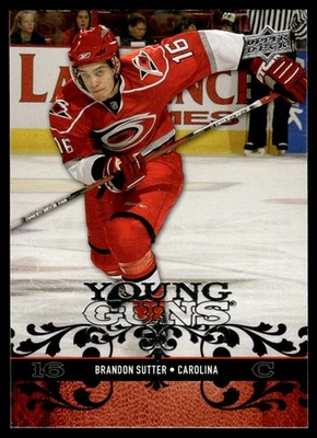 2008-09 Upper Deck Young Guns Brandon Sutter Rookie Carolina Hurricanes #204 - Image 1 of 2