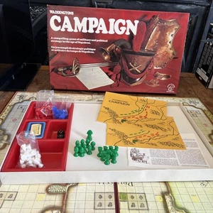 Vintage Campaign Board Game Waddingtons - Fully Complete In Great Condition - Picture 1 of 17