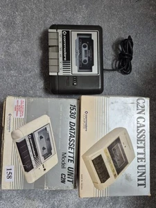 Commodore C2N Datasette Unit Cassette Black Tape Deck C64 - **UNGETESTET** X3 - Bild 1 von 1