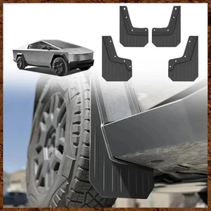 Muslogy Rally Mud Flaps for Tesla Cybertruck 2023–2025 | 4PC TPE Splash Guards - Picture 1 of 4