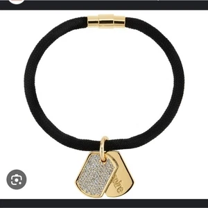 Stella Valle Swarovski Crystal Dog Tag Bracelet by Lori Greiner - Picture 1 of 6