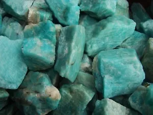 3000 Karat viele ungesuchte natürliche Amazonit grob - plus ein KOSTENLOSES facettiertes Juwel - Bild 1 von 7