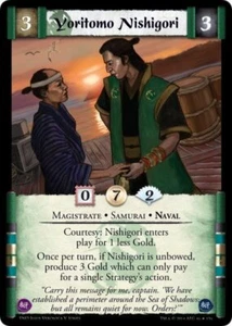 Legend of the Five Rings L5R CCG TNO The New Order Yoritomo Nishigori - Picture 1 of 1