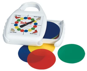 TWISTER mini game CLIP-ON Portable Carabiner Basic Fun doll Spinner NEW - Picture 1 of 5