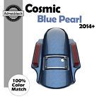 Cosmic Blue Pearl For Harley Advanblack Dominator Stretched Extended Rear Fender