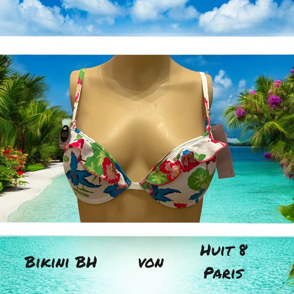 Huit 8 Damen Bikini Oberteil Gr. 80A  Bademode Schwimm-Bade-BH - Bild 1 von 1
