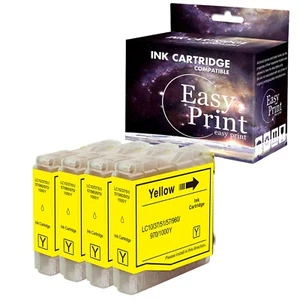 4PK LC51 LC51Y LC-51 Ink Cartridge for DCP-330C MFC-845CW Printer - Picture 1 of 2