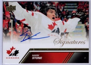 2013-14 Upper Deck Team Canada Autographs #66 Mark Stone - Picture 1 of 1