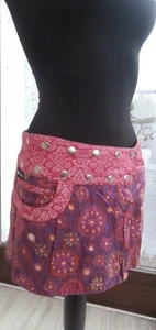 Wickelrock beidseitig tragbar Rock von Moshiki Gr. S-XL, bordeaux, Goa, Hippie - Bild 1 von 4