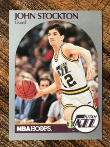 1990 Hoops - #294 John Stockton - Uta Jazz - NM-Mint Condition - Picture 1 of 2