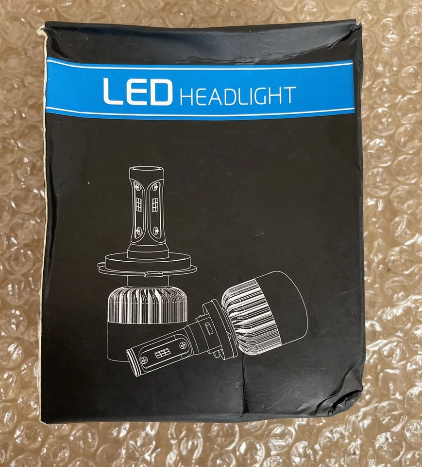 Led Headlight S3 H7 LED Headlight Globes Bulbs Kit 6500K White Lamp - Image 1 of 2