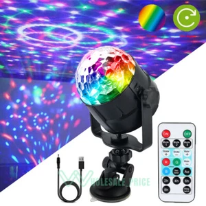 Party Ball Light Party Disco RGB LED DJ Club Stage Light Timer Remote Control - Picture 1 of 13