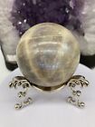 Moonstone Crystal Ball Sphere + Stand? W 5.4cm 215g Good Fortune Healing Crystal