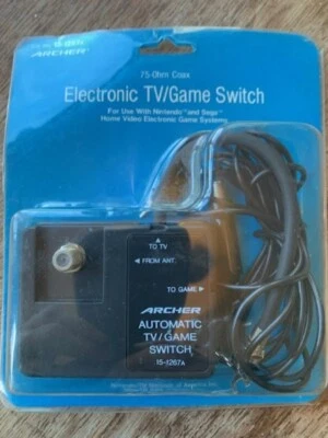 NEW Archer 15-1267a, Auto TV/GAME RF SWITCH BOX For Atari Jaguar, Nintendo, Sega - Image 1 of 2