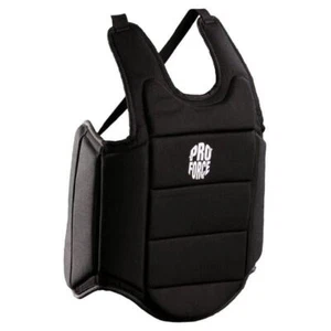 ProForce Ultra Lite Chest Guard Black Karate Martial Arts - Picture 1 of 9