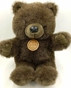  GROSSER VINTAGE KUSCHELTIER MIT BRAUNEM BABY TEDDYBÄR STOFFTIER PLÜSCHTIER LOVEY 21 ZOLL - Bild 1 von 12