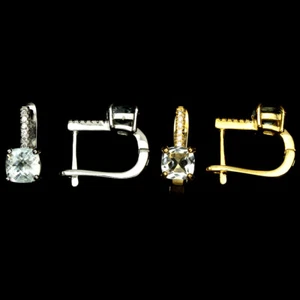 Anillo De Plata Esterlina 925 Con Almohada De Aguamarina Joya De Piedra Natural - Imagen 1 de 15