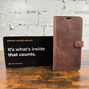 Snakehive iPhone 13 Pro Max Premium Leather Wallet Case with Card Slots NEW - Zdjęcie 1 z 15