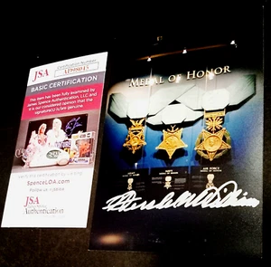 HERSHEL WILLIAMS Medal of Honor SIGNED 4x6 Photo JSA COA MOH Marines b - Picture 1 of 1