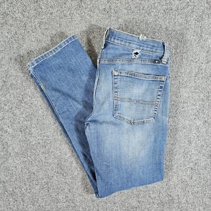 Pantalones de mezclilla rectos originales Lucky Brand 221 azul para hombre etiqueta 33x32 real 32x30 defectuosos - Imagen 1 de 8