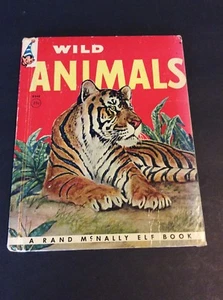WILD ANIMALS By Anna Ratzesberger Rand McNally Elf Book #8348 - Imagen 1 de 9