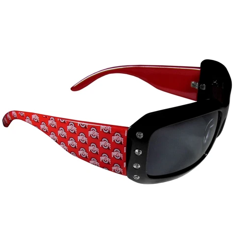 Ohio State Buckeyes Sunglasses (Designer w/Rhinestones) Licensed NCAA Cover